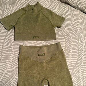 Olive Green Women's Activewear Set